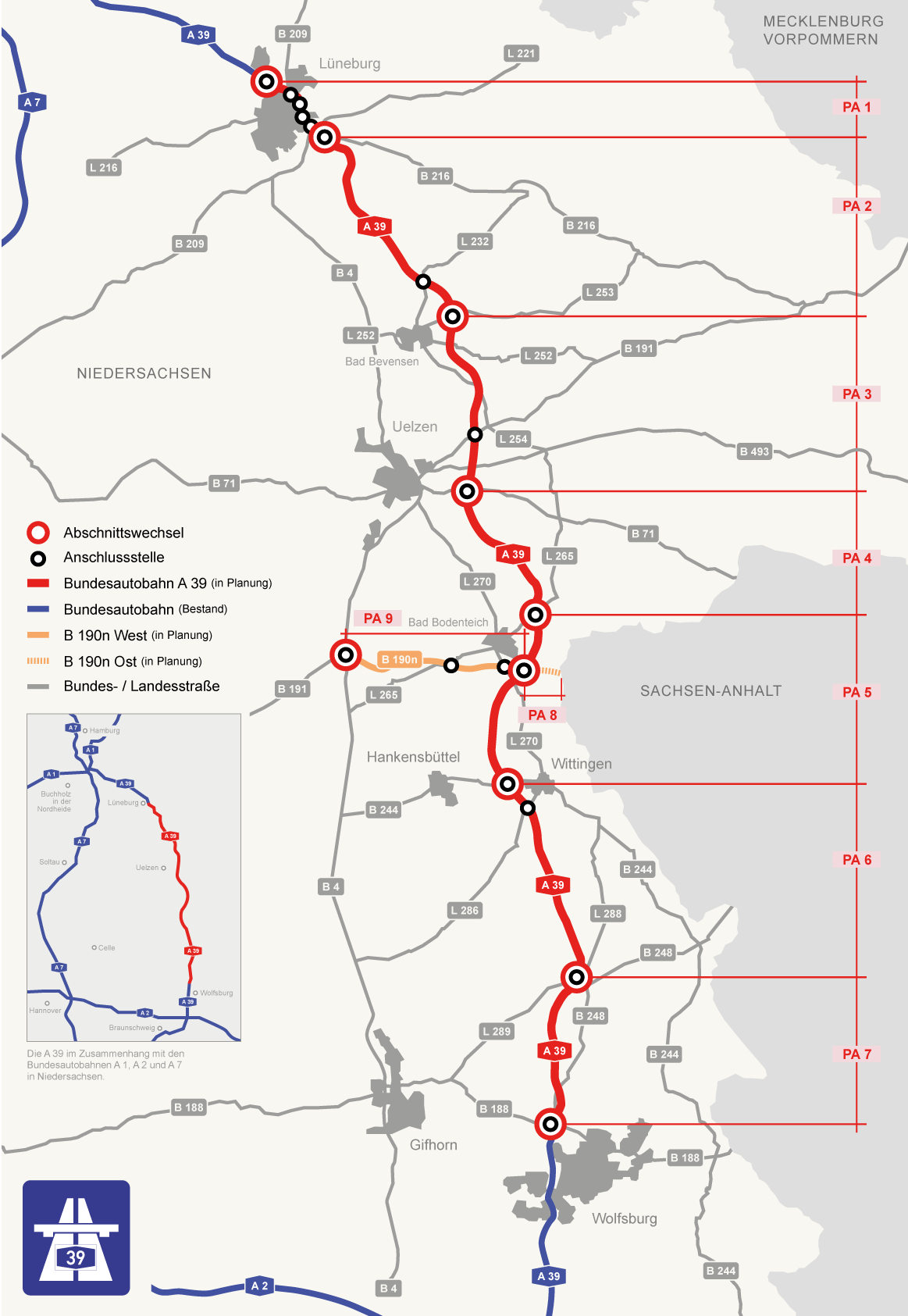 A 39 zwischen Lüneburg und Wolfsburg | Nds. Landesbehörde für ...