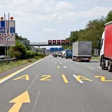 Baustelle auf der A 2