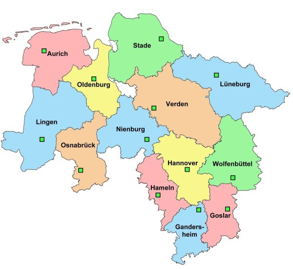 Regionale Geschäftsbereiche der Niedersächsischen Landesbehörde für Straßenbau und Verkehr | Nds ...