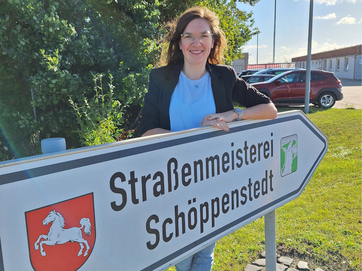 Anna Schäfer ist seit dem 1. November 2024 die neue Leiterin der Straßenmeisterei Schöppenstedt