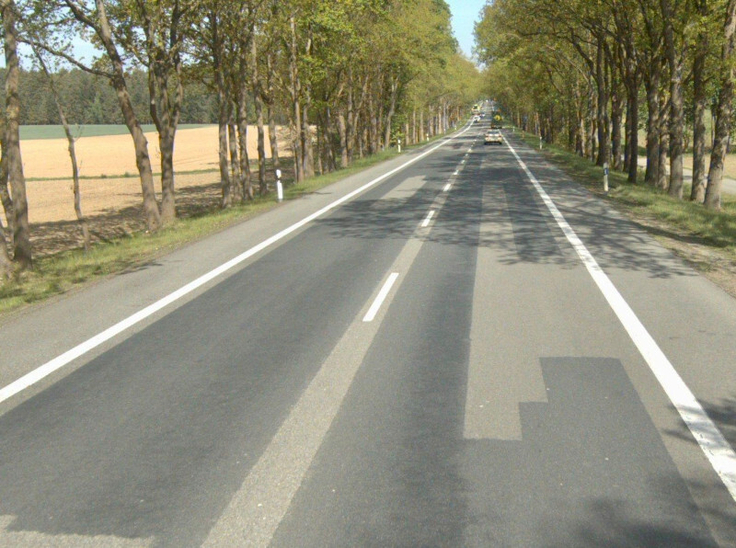 Links und rechts der B 4 zwischen Bienenbüttel und Jelmstorf befanden sich sogenannte Mehrzweckstreifen.