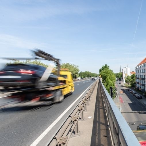 Westschnellweg im Bereich Bardowicker Straße